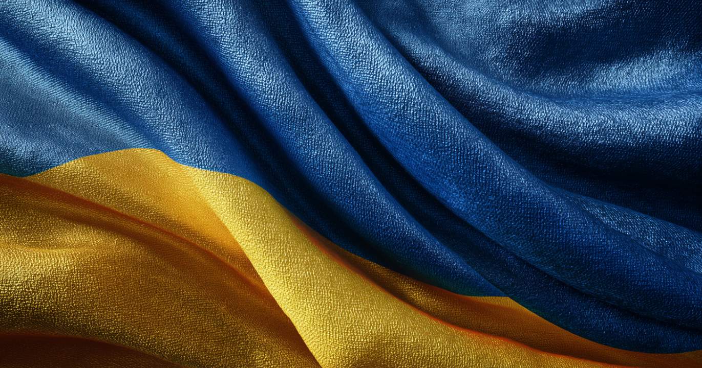 December 21, 2022: A front-line flag under the dome