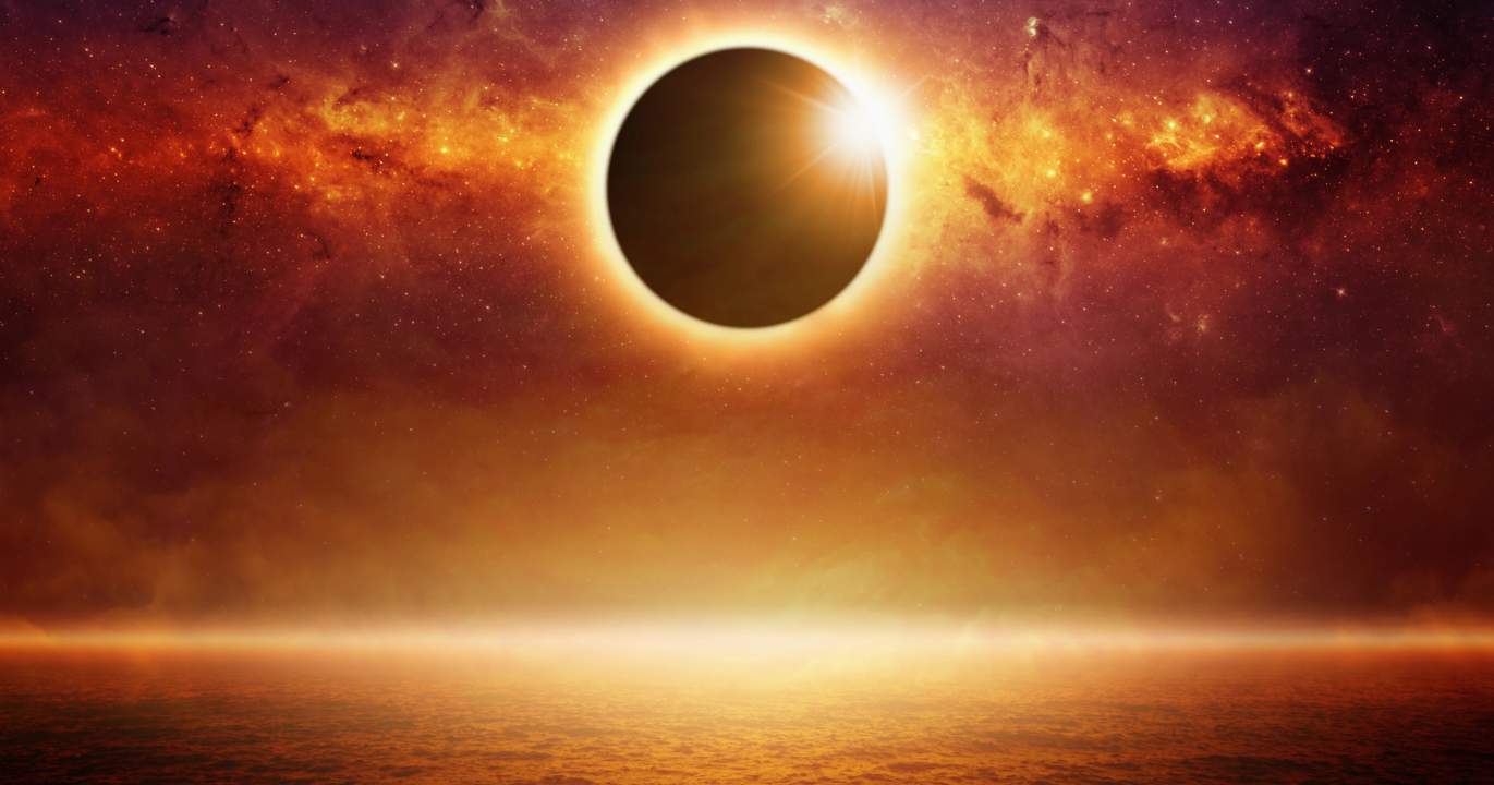 The shadow cone: that black streak running across the Earth