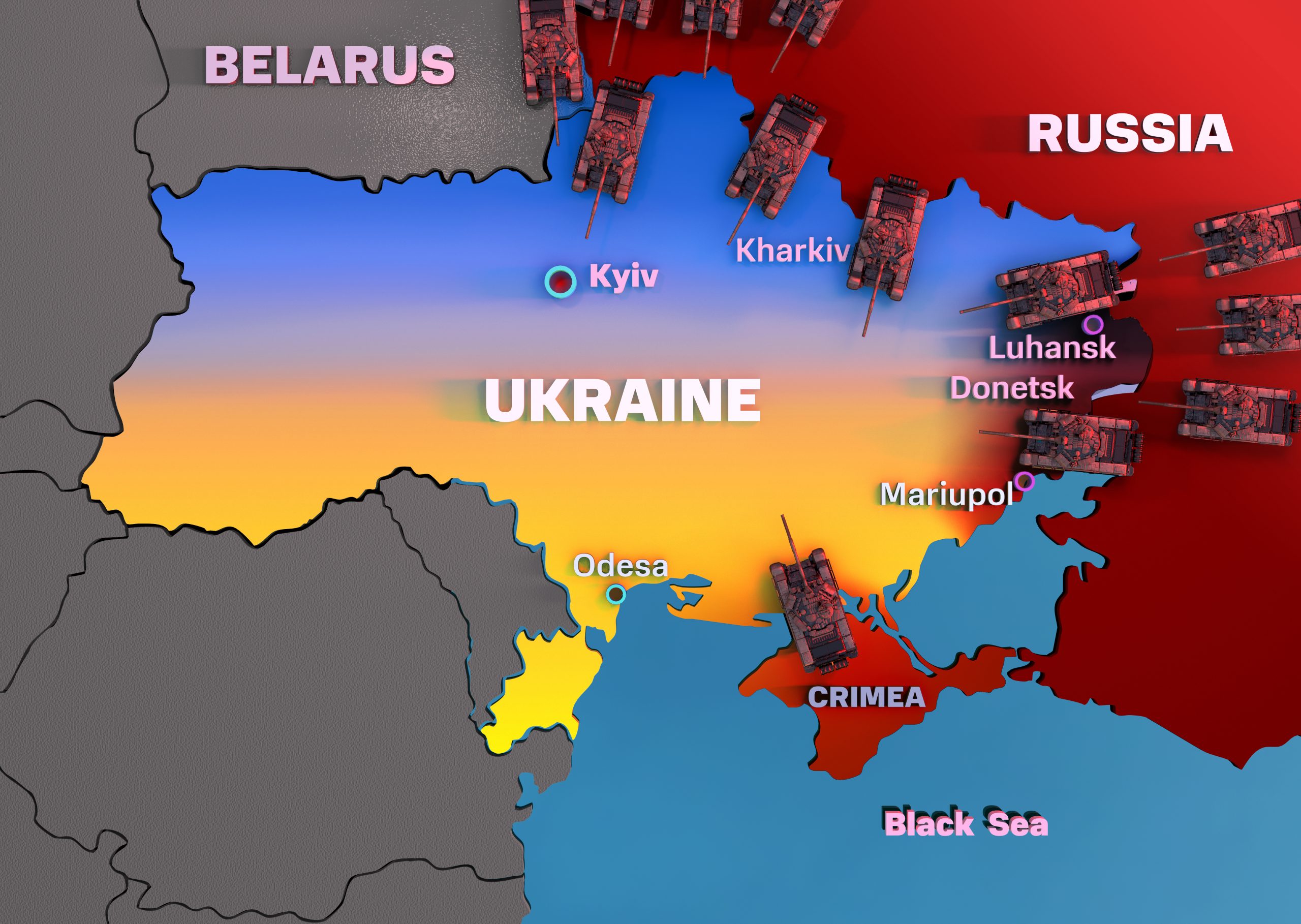 The 35 MLRS strikes: saturation fire
