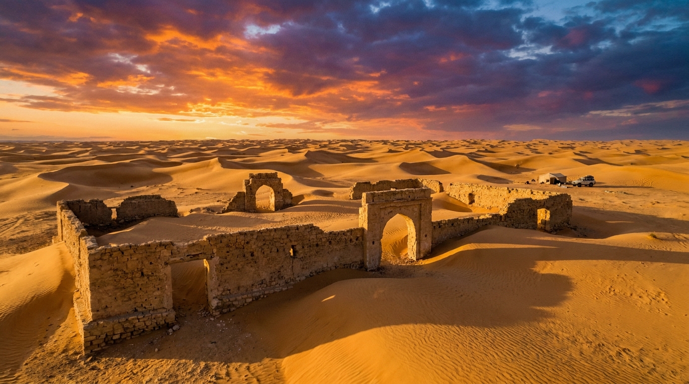 A film crew may have discovered the legendary &amp;quot;Atlantis of the Sands&amp;quot;